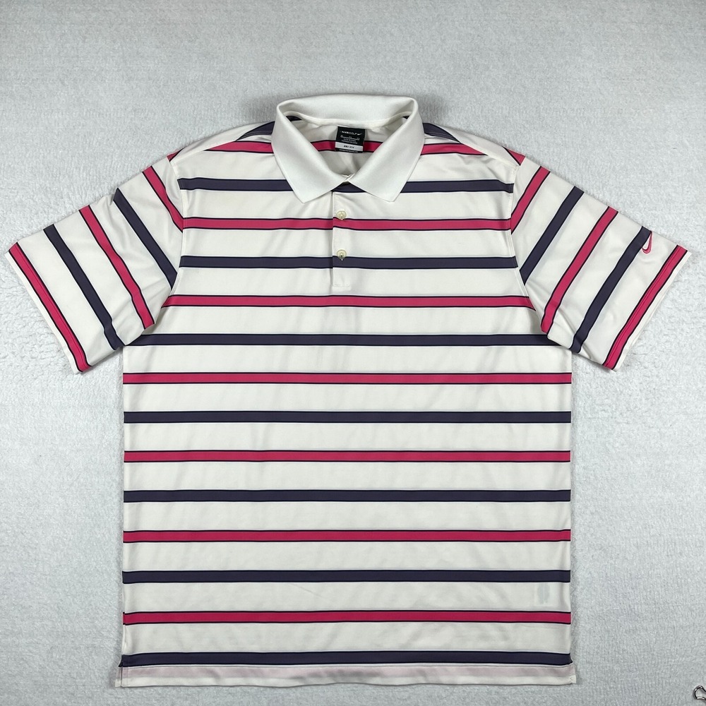 Nike Polo Shirt Mens XL Golf Preppy Casual Work Travel Vacation Activewear